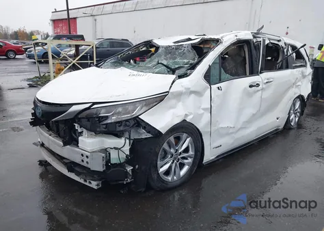 2021 Toyota Sienna Limited z USA, uszkodzony, nr VIN 5TDZRKEC3MS010584